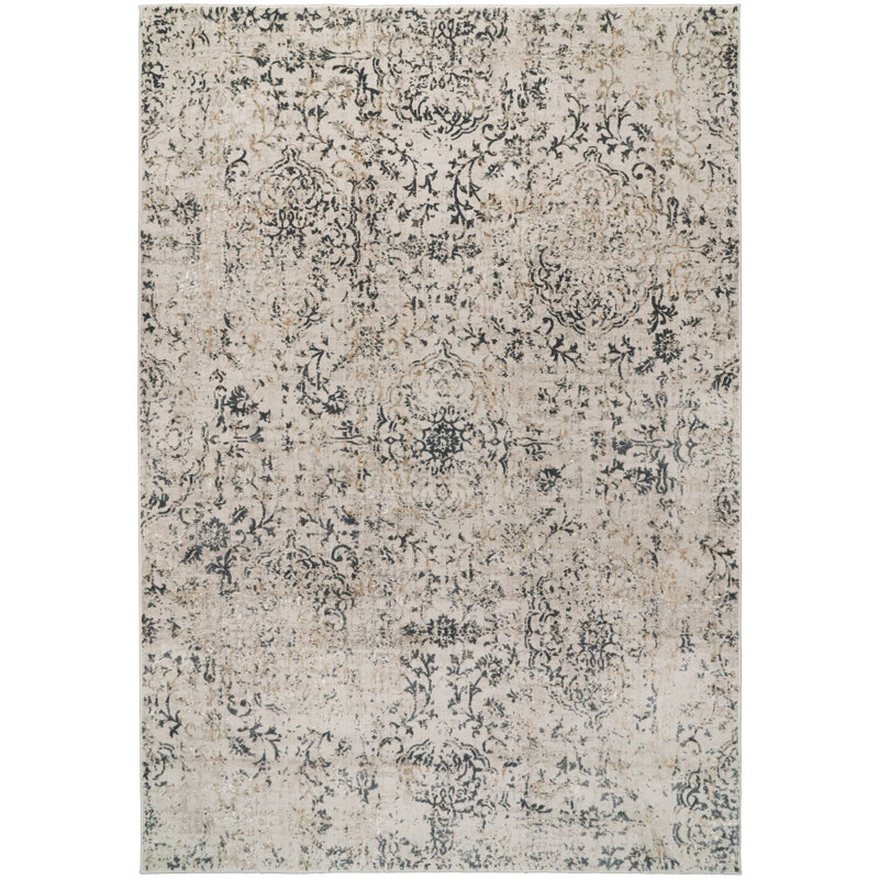 Bullis Floral Indoor Rug, Rectangle 9'2" x 12'10"