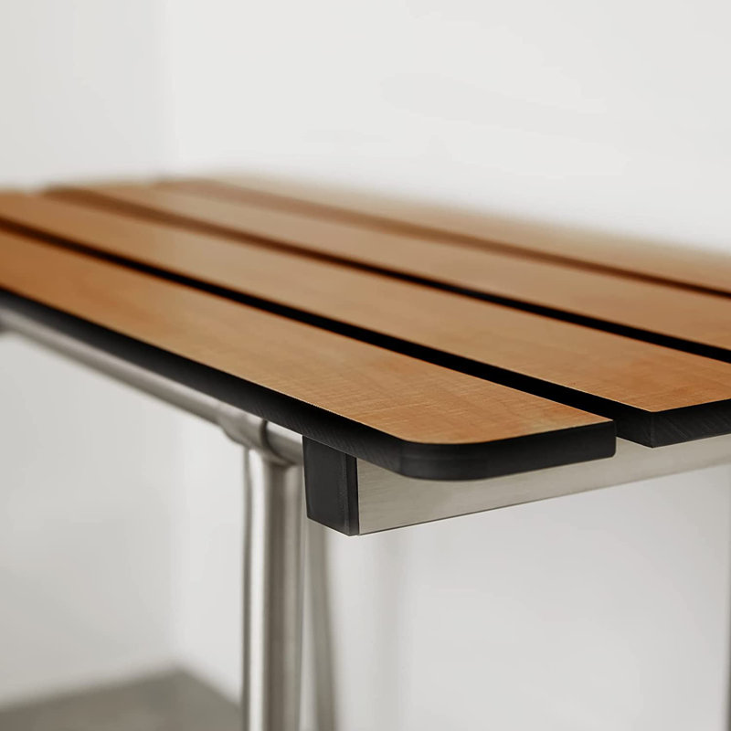 Banc de transfert en teck ADA, Droitier