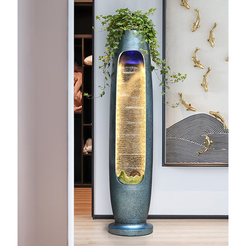 Ornement d'eau moderne en résine de luxe moderne.