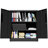 Metal Storage Cabinet with Lock, 2-Door Garage Storage Cabinet with 2 Adjustable Shelves, Heavy Duty Steel File Cabinet for Home, Office, Garage, School (Black, 35.4"H)