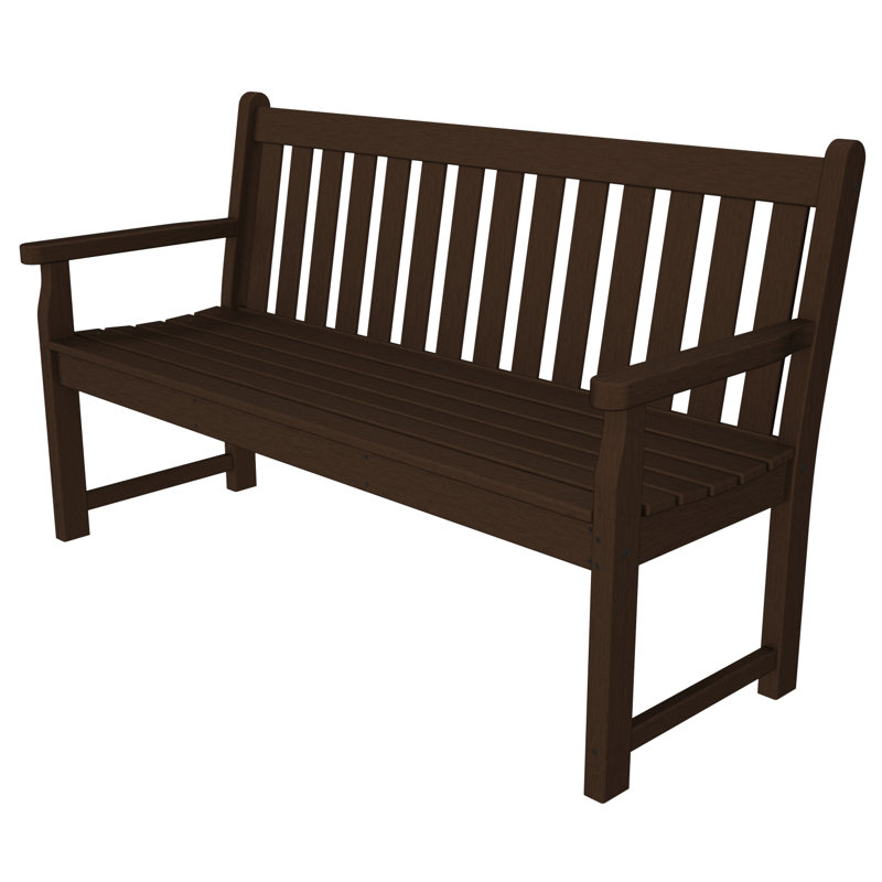 Banc de jardin POLYWOOD, Acajou, H 35 po x l 55,5 po x P 24,25 po