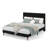 Bed Frame with Headboard, Corduroy Upholstered Platform Bed with Wooden Slats Support-1970772157-1970772158