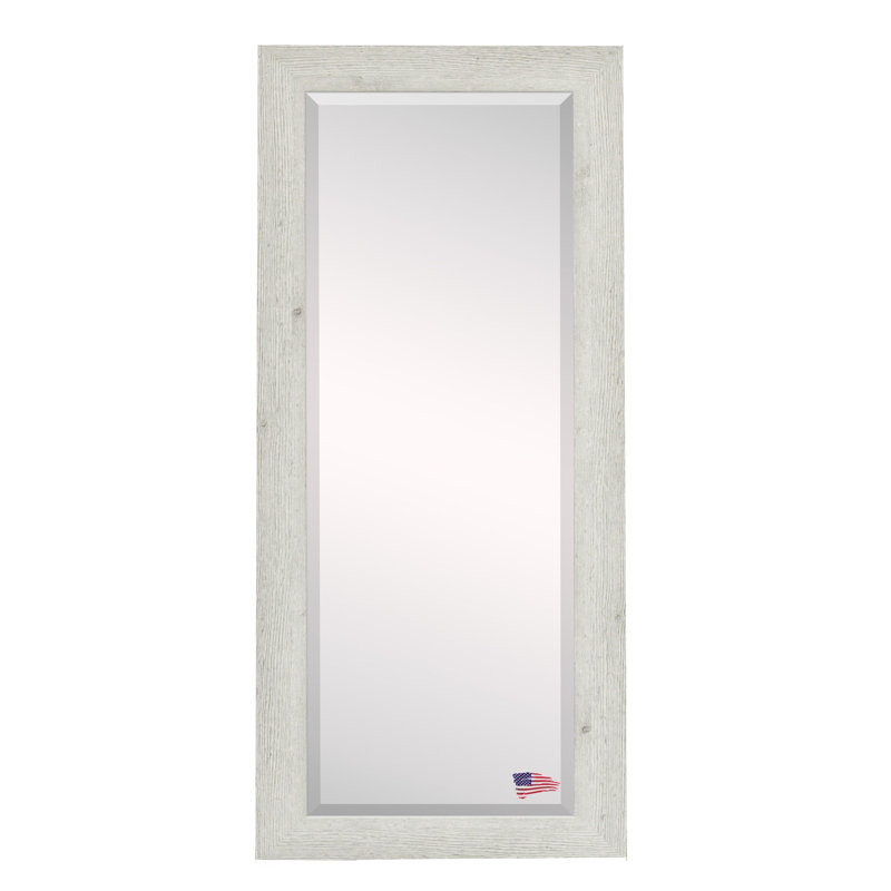 Carlea Solid Wood Flat Wall Mirror, 64" H x 26" W