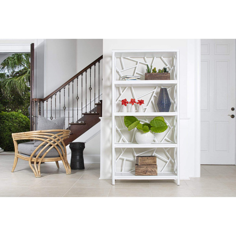 72'' H x 36'' W Wood Etagere Bookcase, Celery Green