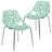 Stackable Dining Side Chairs with Floral Cutout Back and Stainless Steel Legs – Modern Kitchen, Restaurant, or Banquet Seating-544002247