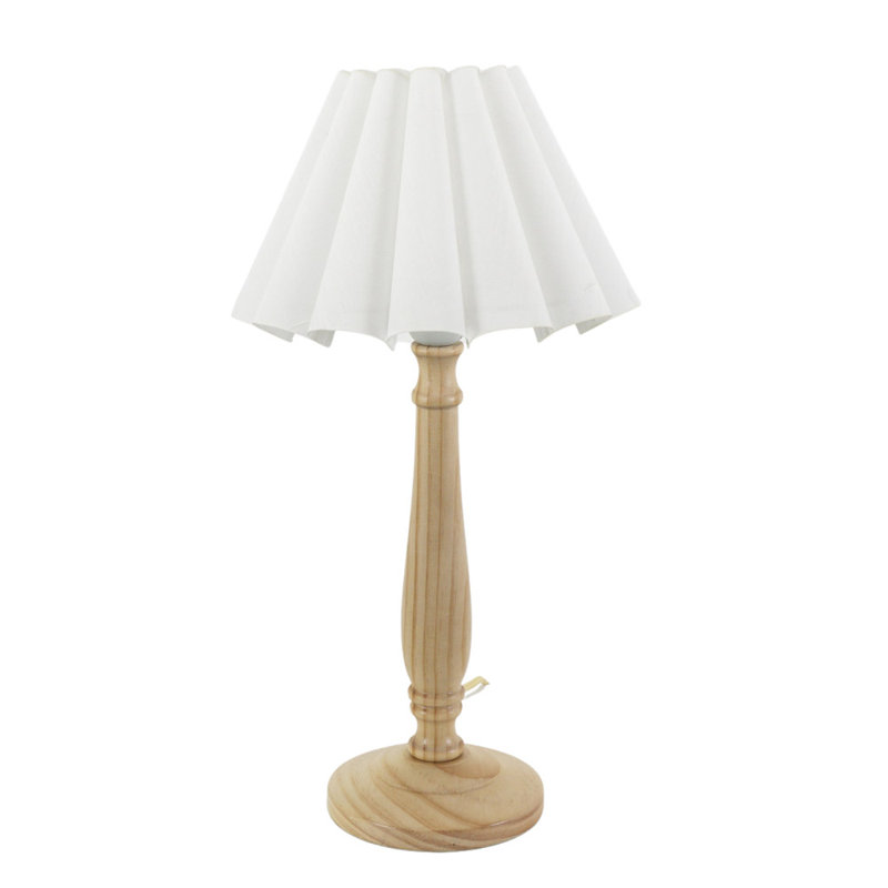 Rusne Table Lamp, Green, Natural, No