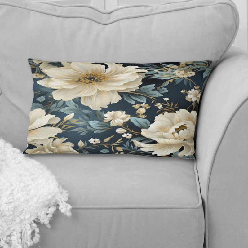Motif contemporain Victorian Motif V - Coussin imprimé floral