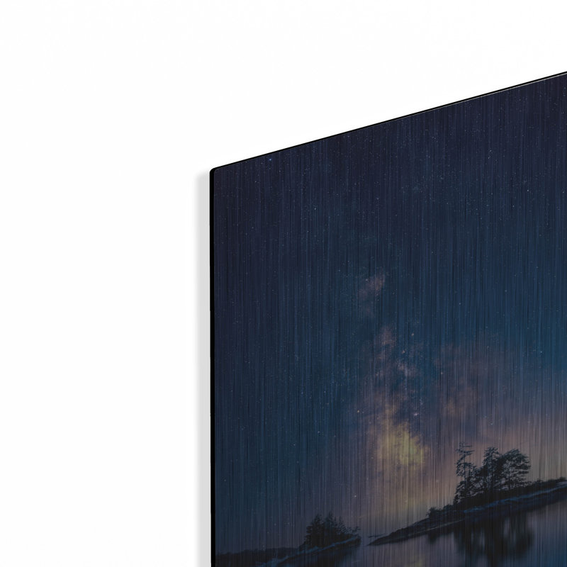 Mur de métal «Night Falls At Lookout Point» par Rick Berk, H 16 po x l 12 po