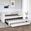 Lit de jour simple tapissier moderne avec lit gigogne, 3 tiroirs-624629460