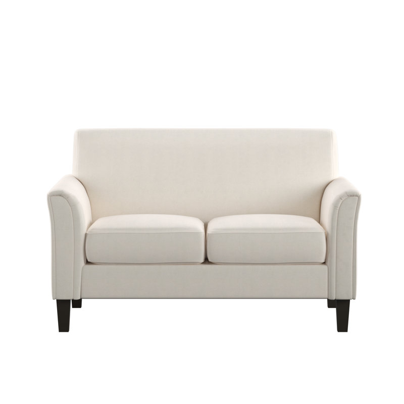 Ginnia Upholstered 55.75'' Loveseat, White