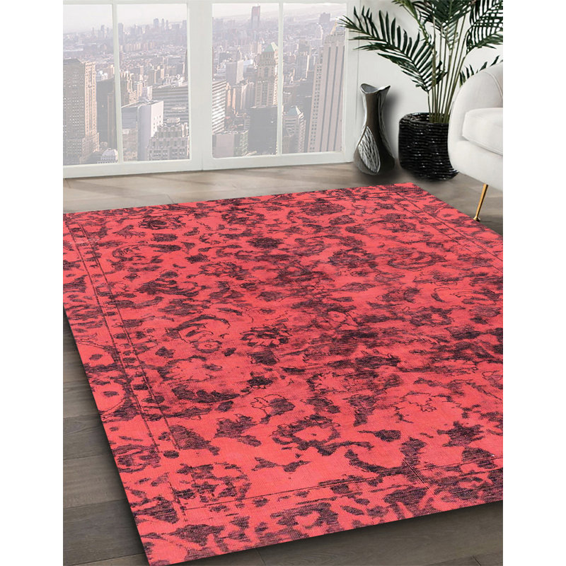 Abstract Indoor Rug, Round 8'