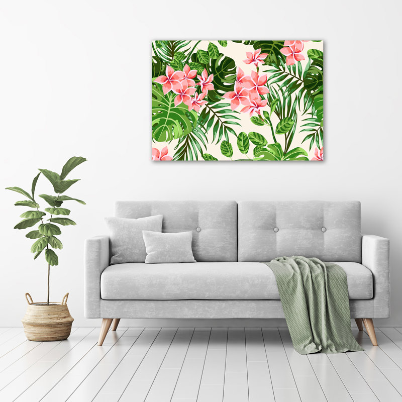 Floral Pattern - No Frame Print on Canvas