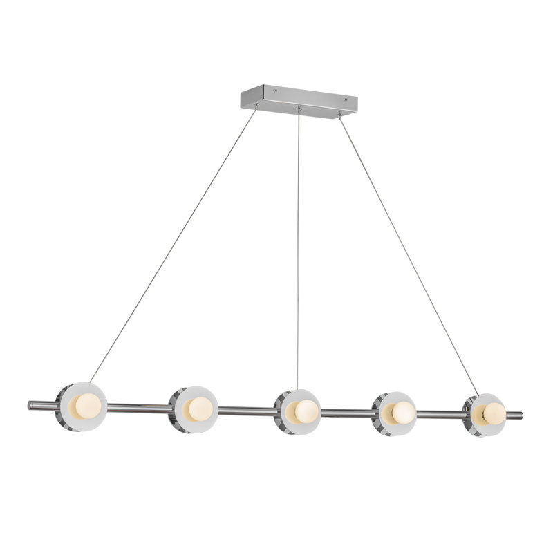 Elixir 10 - Light LED Pendant, Silver, White/Chrome
