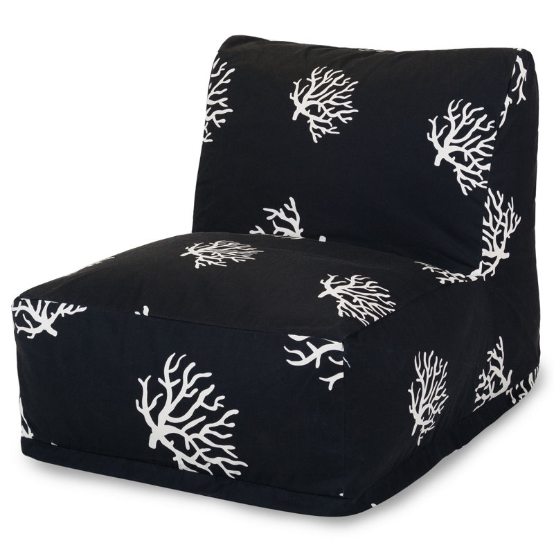 Polyester Outdoor Friendly Bean Bag Chair & Lounger, Black