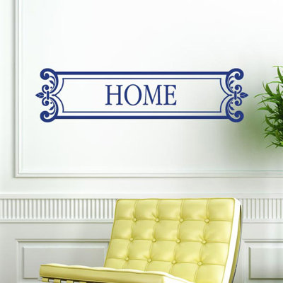 Home Sign Framed Wall Sticker