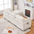 101.9-Inch L-Shaped Sectional Sofa With Modular Design And Cashmere Fabric-122070581