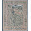 Hand-Knotted High-Quality Green and Brown Area Rug