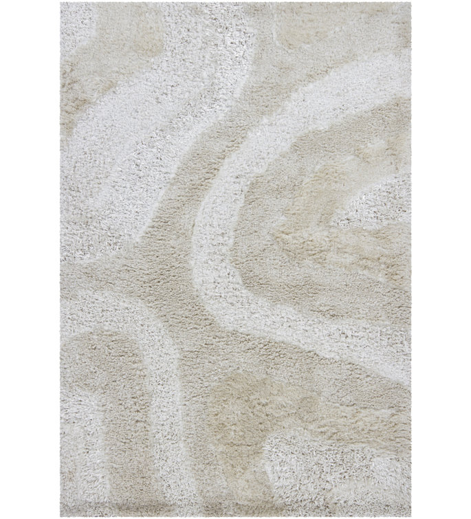 Areva Shag Light Beige Area Rug