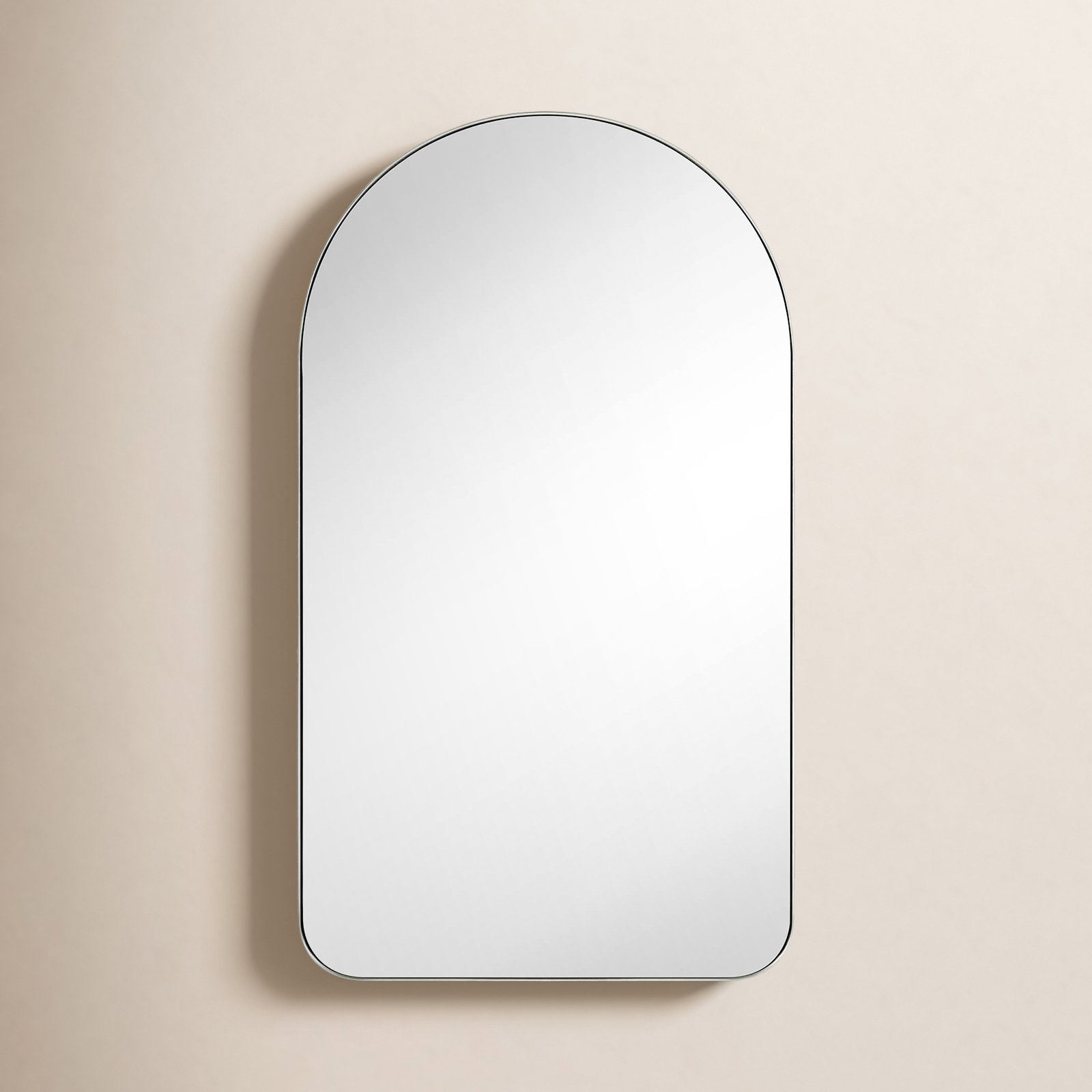 Recessed Medicine Cabinet, Brushed Nickel, 28.3" H x 16" W x 4.96" D