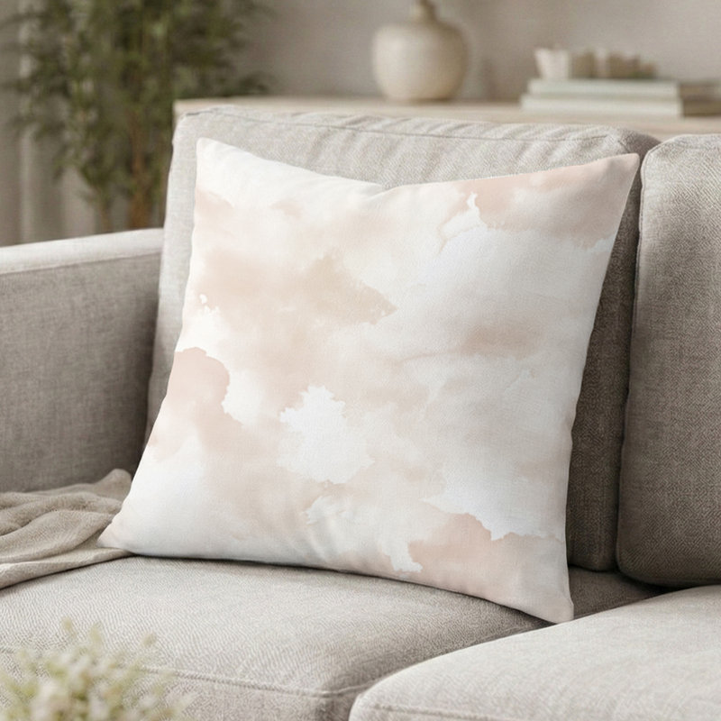 Coussin décoratif abstrait Abstract, 16"H x 16"W