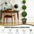 48'' Faux Boxwood Topiary in Cement Pot