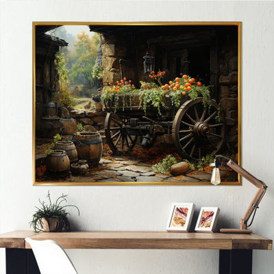" Old Cart Cart Legacy " Mixed Media Print