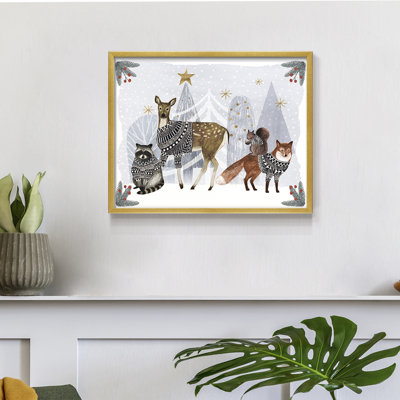 Cozy Christmas Collection A - Reproduction encadrée - Restickable