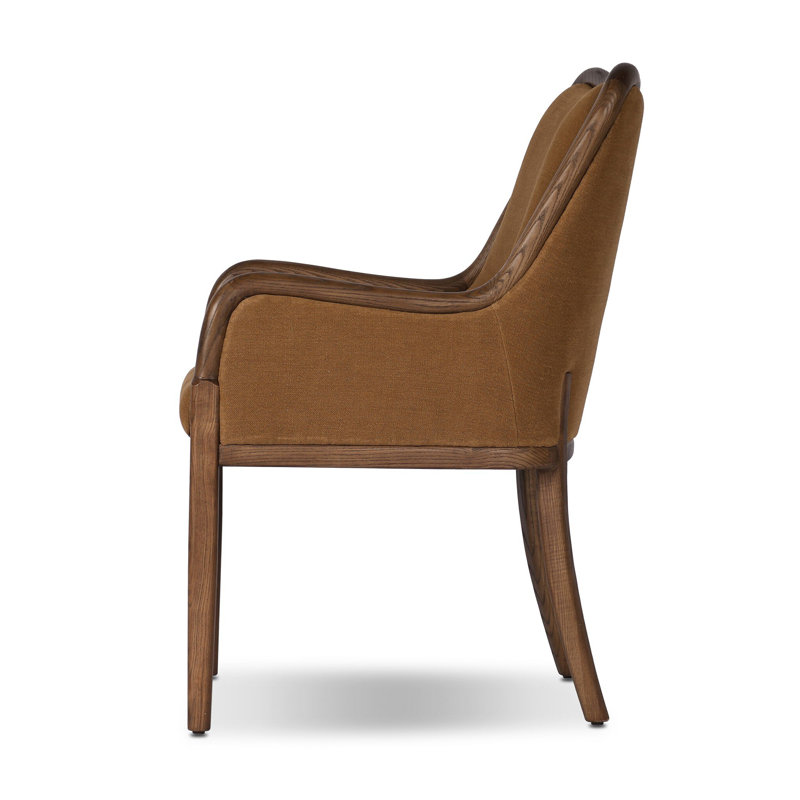 Hollen Upholstered Armchair, Broadway Gilt