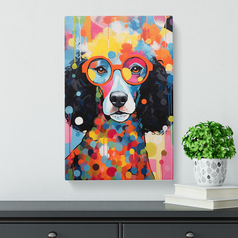 Poodle Abstract No.2 - No Frame Print, 50cm H x 35cm W x 3cm D