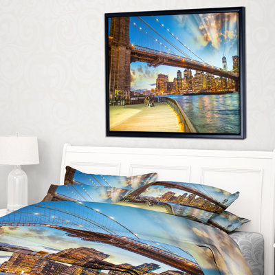 «Bridge Park Brooklyn», reproduction d'impression sur toile tendue