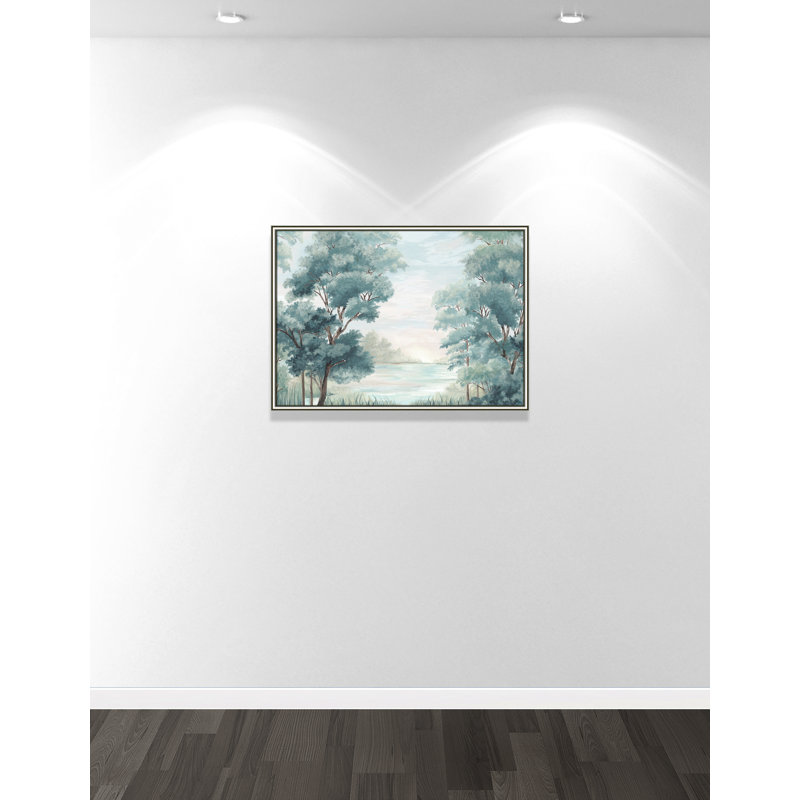 LeeRoy - Peinture encadrée, Encadrement argenté, H 26,75 po x l 36,75 po x P 0,87 po