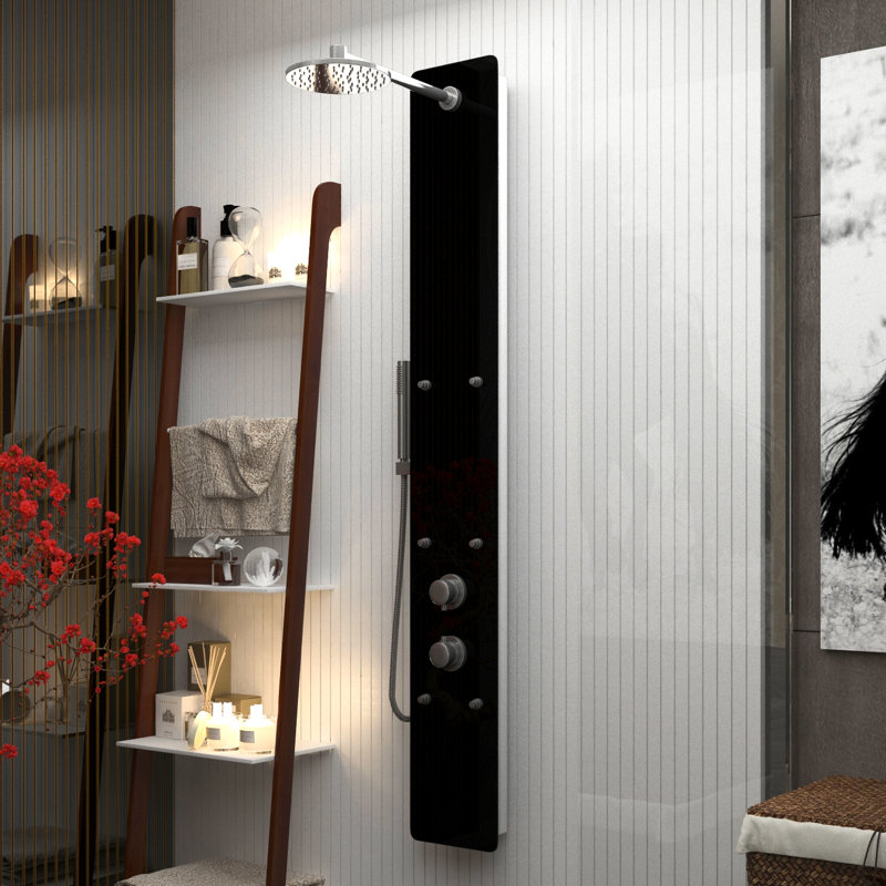 Melody 59'' Shower Panel with Adjustable Shower Head