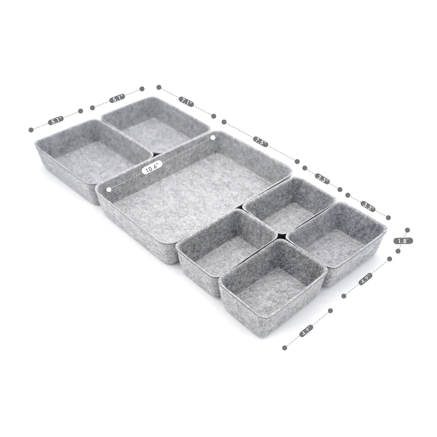 Organizer Set, Gray