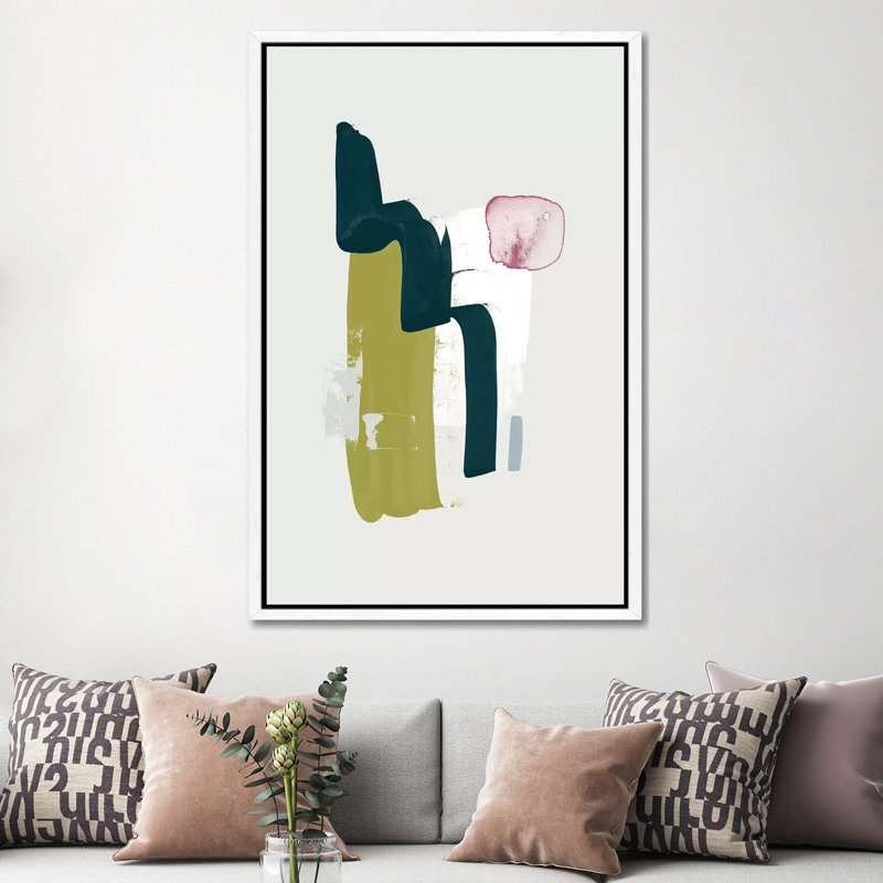 Meditation 1 Piece Painting on Canvas, 152.5 cm H x 101.5 cm W, White Framed