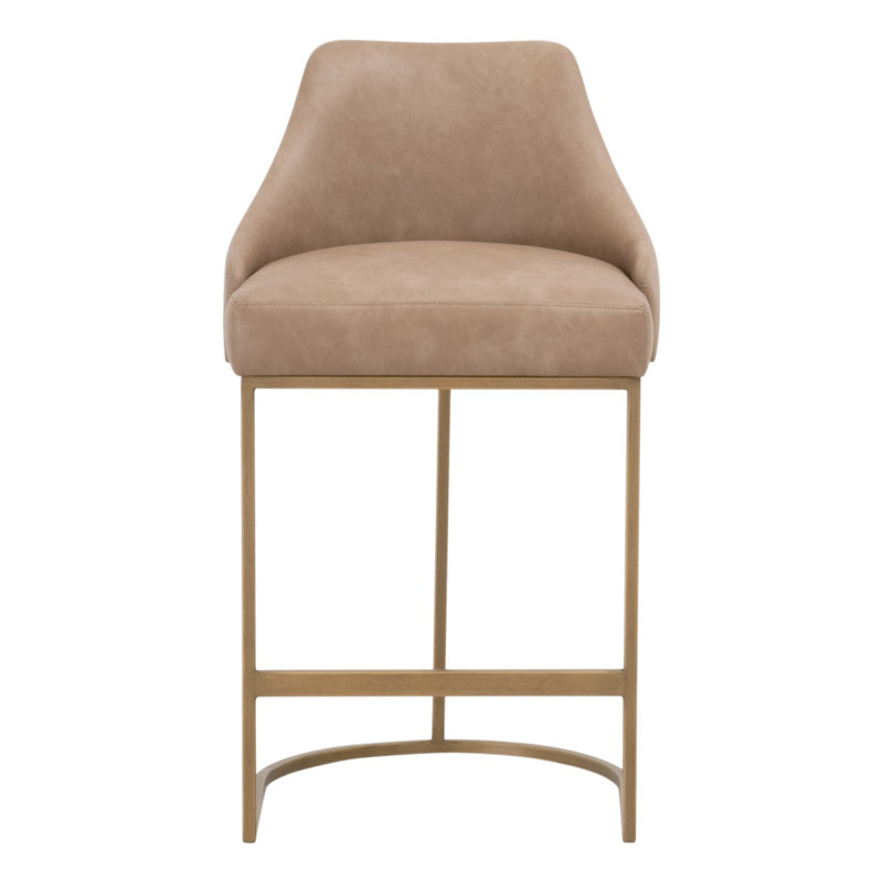 Parissa Leather Upholstered Counter Stool 