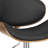45" Silver Faux Leather And Solid Wood Swivel Low Back Adjustable Height Bar Chair With Footrest-1560803332