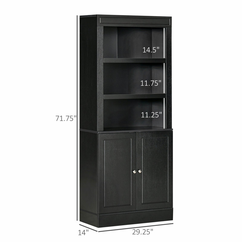 Homcom 71.75'' Kitchen Pantry, Black 