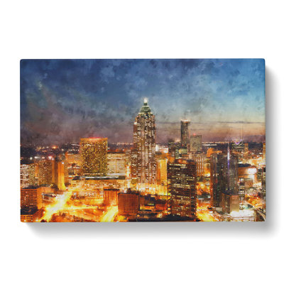Atlanta Georgia Skyline - Wrapped Canvas Print