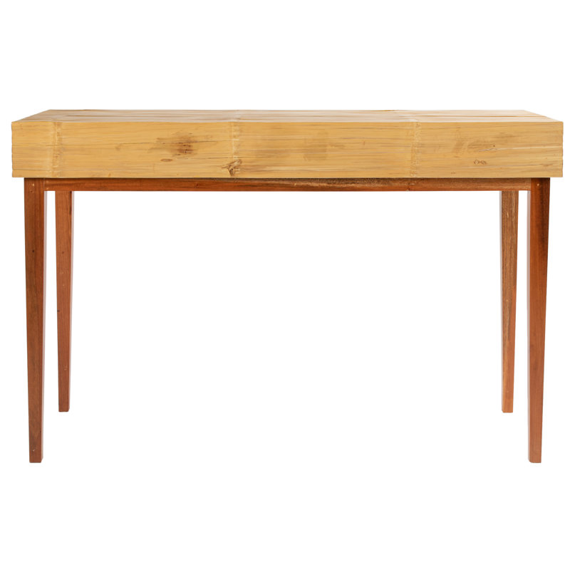 Andros Solid Wood Writing Desk, Natural