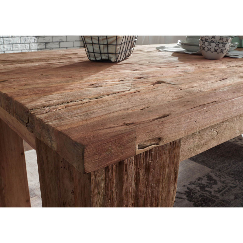 Bassano Teak Solid Wood Dining Table, H76 x L200 x W110cm