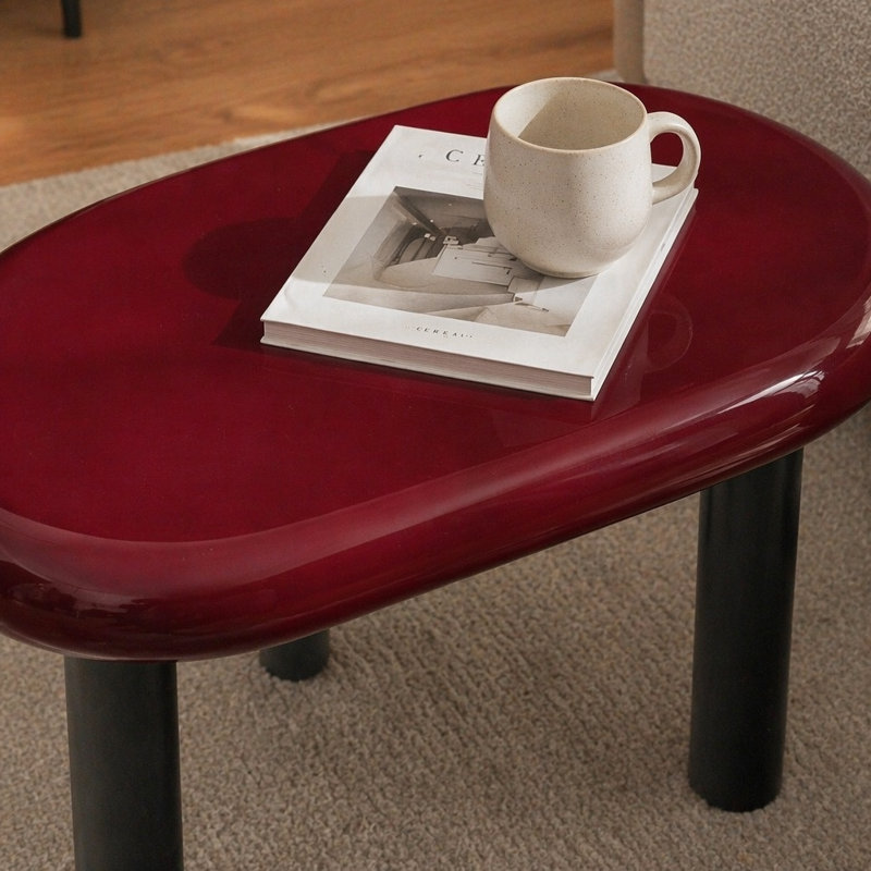 Eddie Red High Gloss End Table