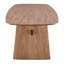 Chorlette Table Top And Base In Walnut With Matte Black Cross Bar