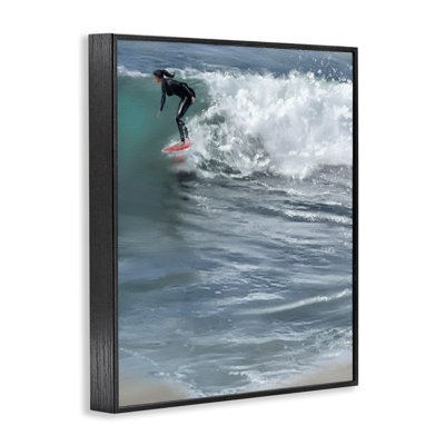 Cali Surfer Girl, art de la giclée encadrée par Matthew Piotrowicz