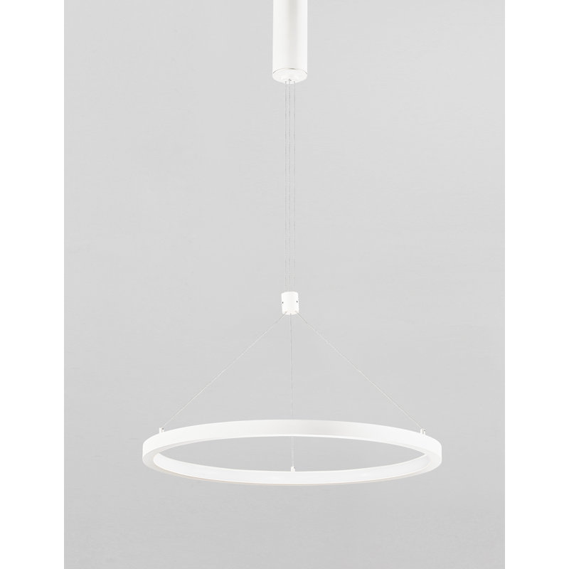 1 - Light LED Unique/Statement Pendant, White