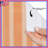 Orange Vertical Stripes Shower Curtains Extra Long-1975454171