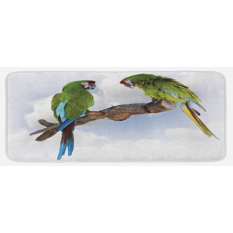 Tapis de cuisine perroquet