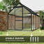 Serre en polycarbonate, serre accessible à pied-107382554-107382552