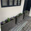 Frostproof, Concrete Effect Garden Planter Pot with Drainage Holes-535765672-535766861