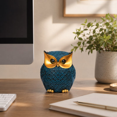 Figurine décorative bleue