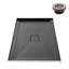 Base de douche 60 po x 32 po en alcôve en acrylique noir brillant avec bonde centrale, bonde incluse-115227514